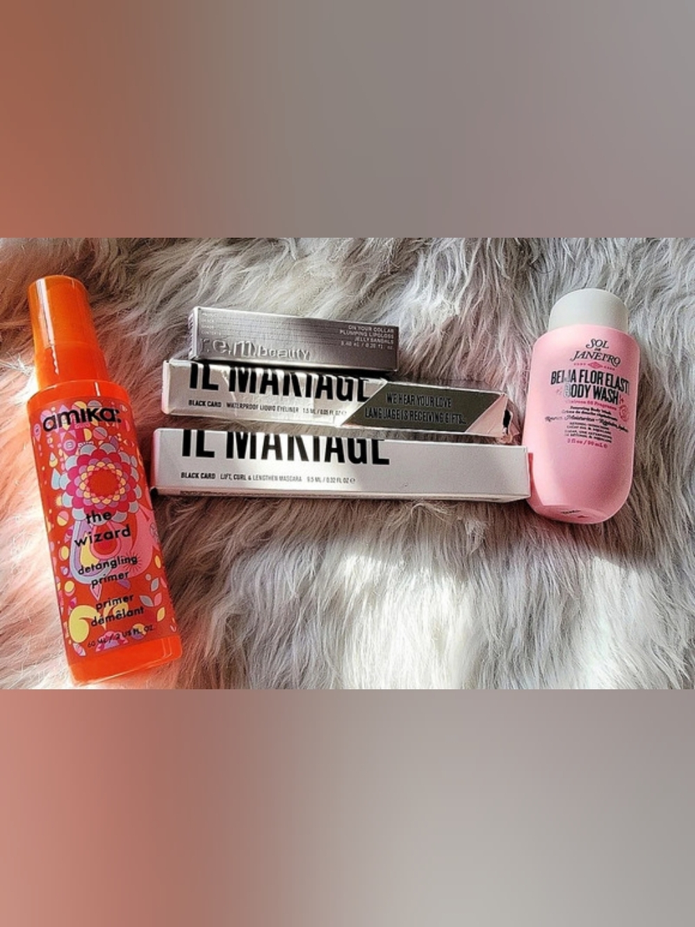 New 5-pc MEGA Bundle- amika, IL MAKIAGE, r.e.m. beauty, Sol De Janeiro- Ret $100